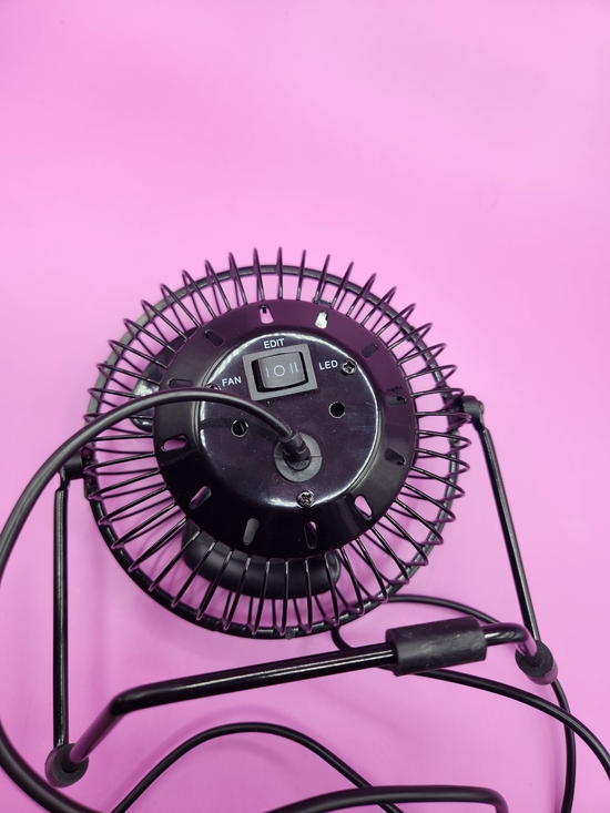 Black USB LED Message Fan - Picture 6 of 7